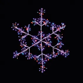 300 LEDs MicroBrights Snowflake 40cm- Rainbow