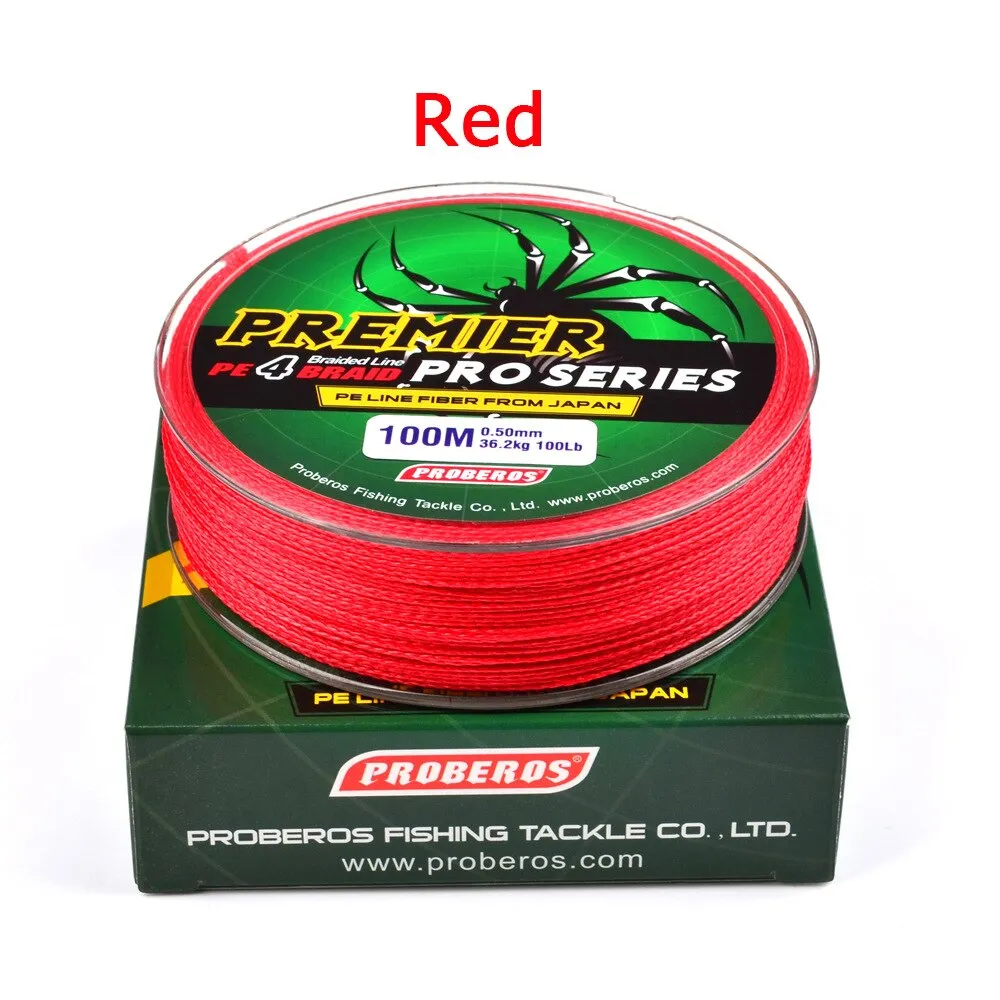 4 ipliklerini/100M Winter fishing super strong braided silk fishing line6-100LB 0.4-10.0 PE fish line lure fishing accessories
