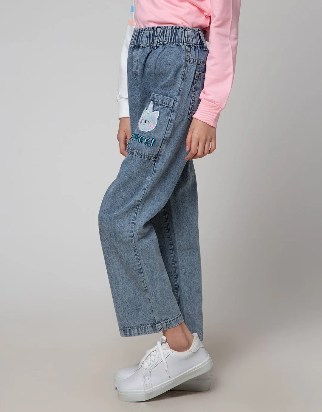 Aero Denim Long Pants Wide Legging Meowgical