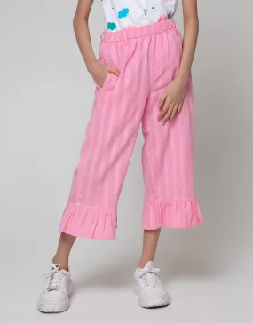 Aero Pants Capri Motif Textured