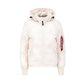 Alpha Industries Women's Hooded Logo Puffer Winter Jacket
