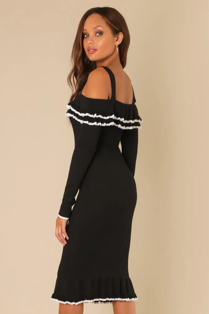 Ashley Cold Shoulder Sweater Dress