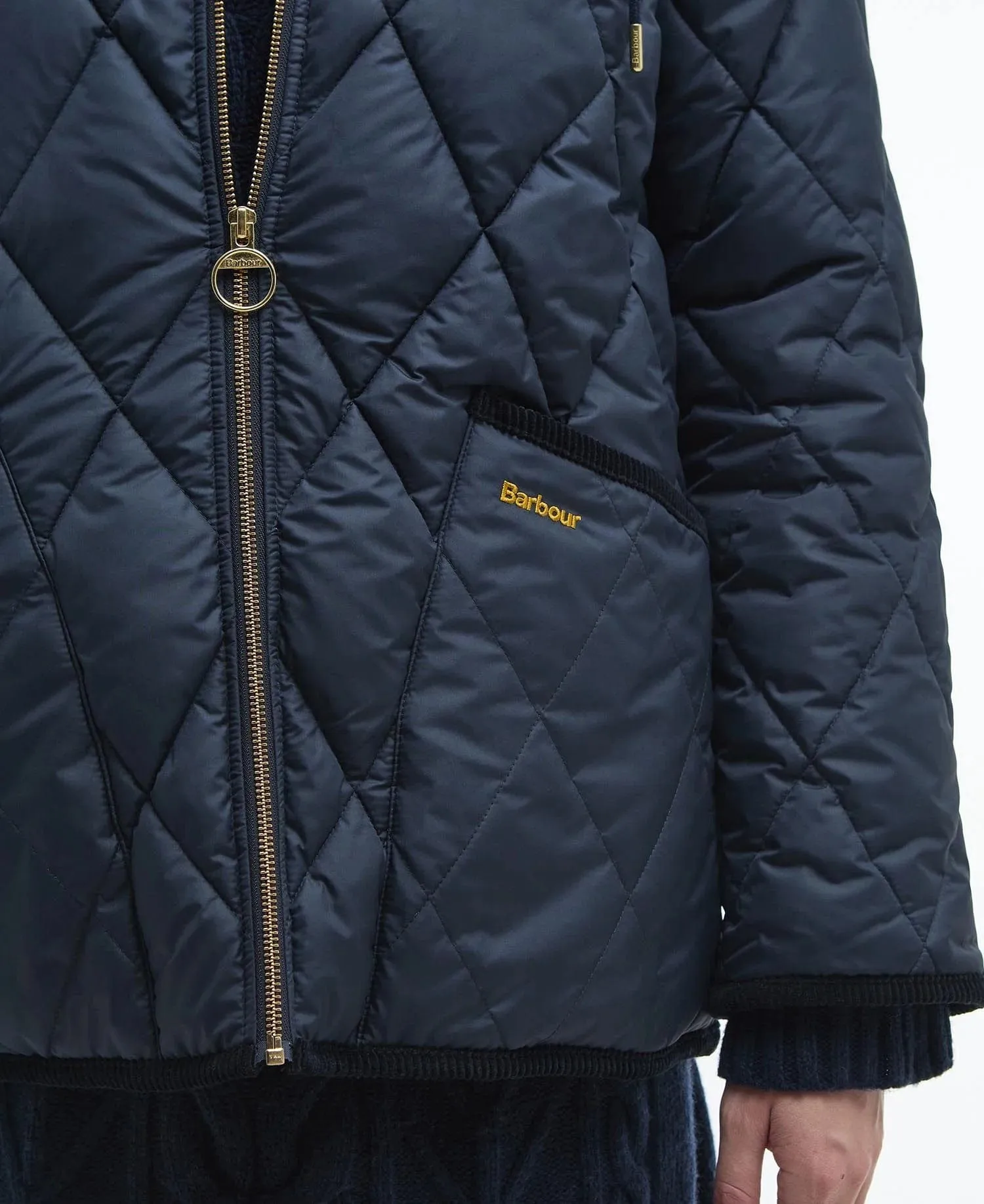 Barbour Erin Puffer Jacket In Navy