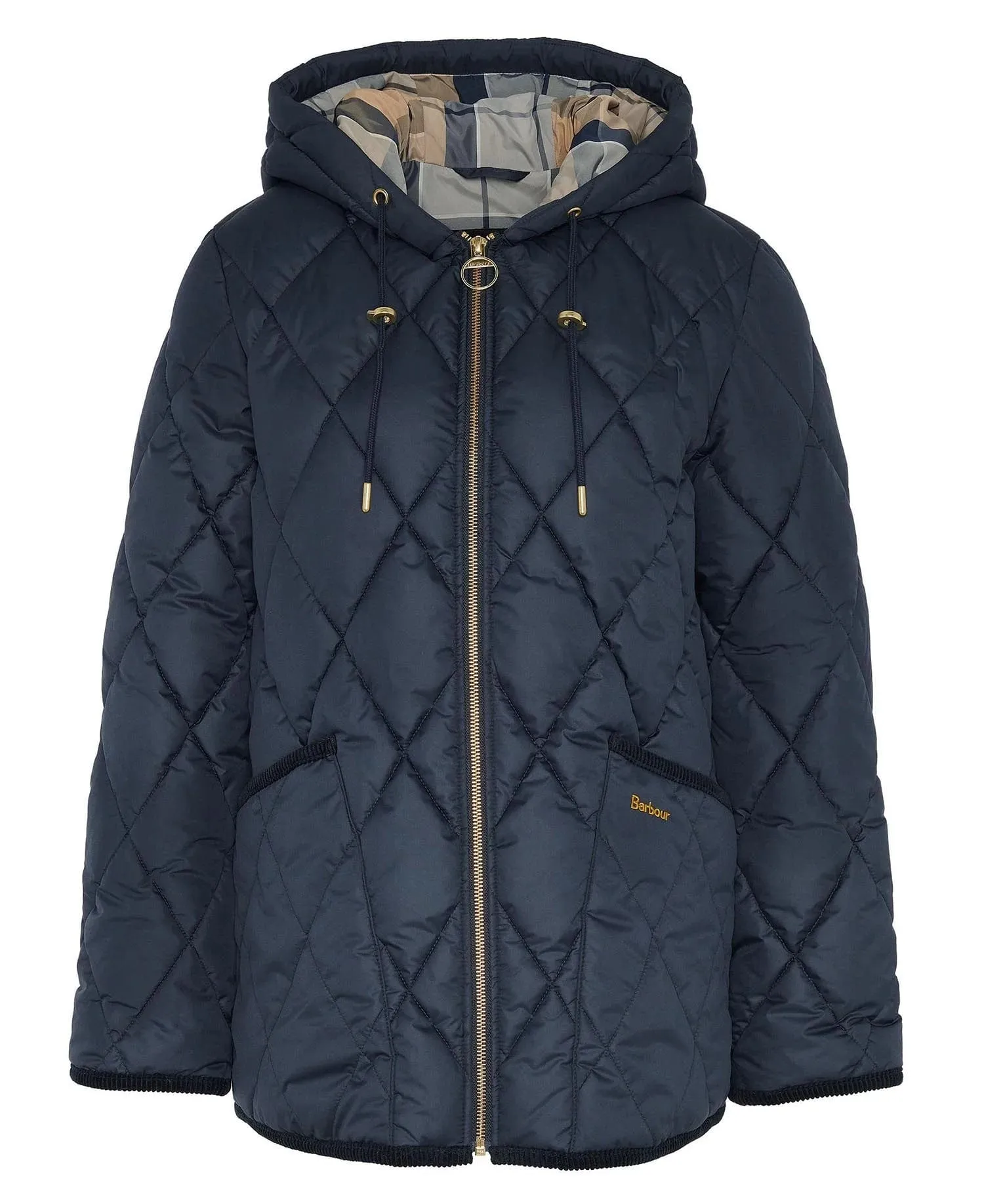 Barbour Erin Puffer Jacket In Navy
