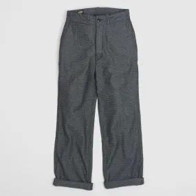 Black Sign Wide Sashiko Chino Trousers