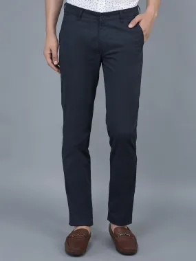 Cobb Navy Blue Slim Fit Chinos
