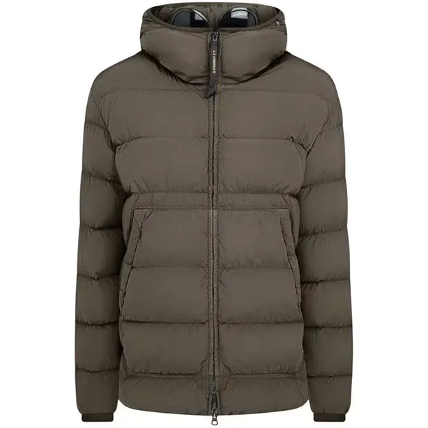 CP Company Goggle Down Jacket Walnut