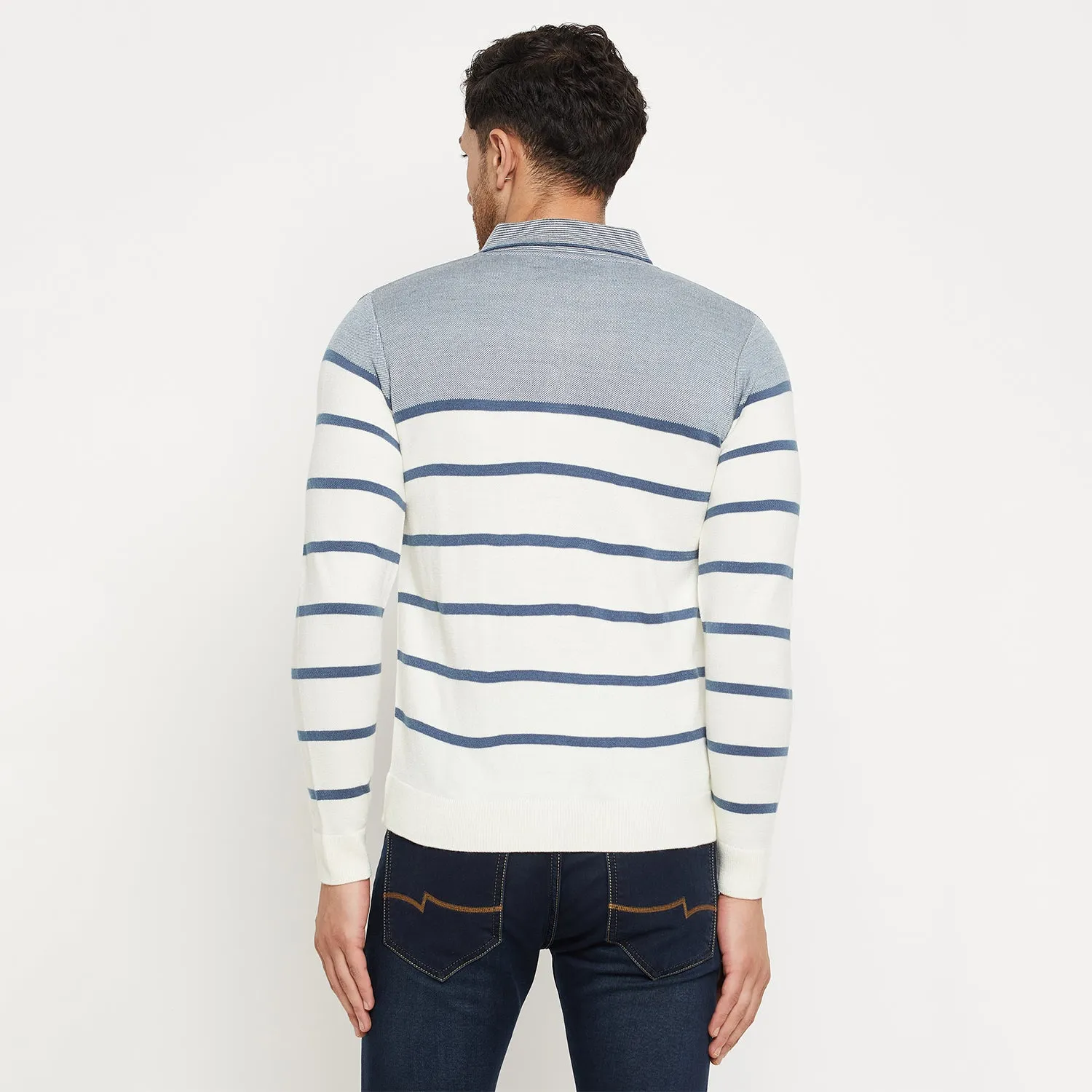 Duke Stardust Men Full Sleeve Collared Neck Pullover (SDS2182)