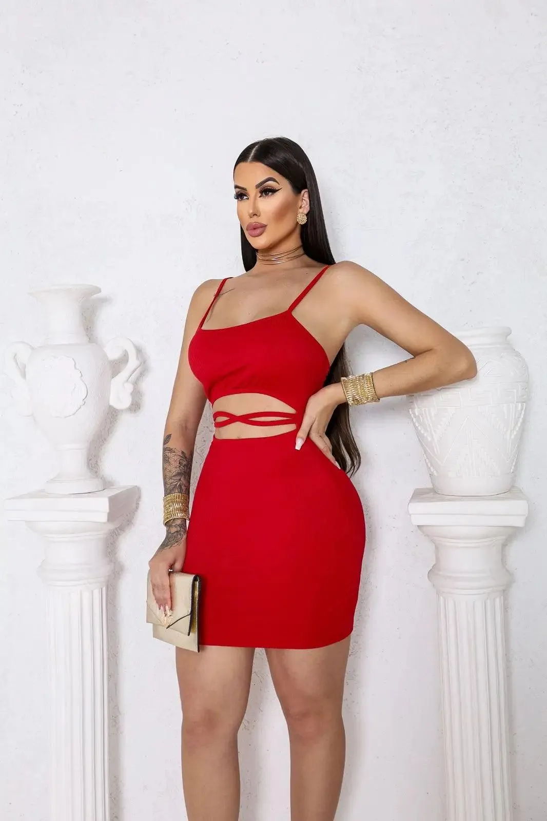 Fashion Blogger Slit Dress: Stylish Side Tie Summer Dress - Vibrant Colors, Versatile Sizing