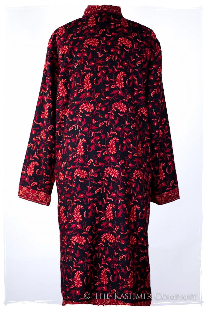 Française Nuances de Rougé Paisley Wool Coat