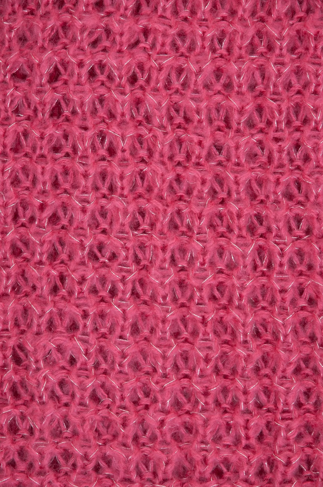 Giant knitted pink snood