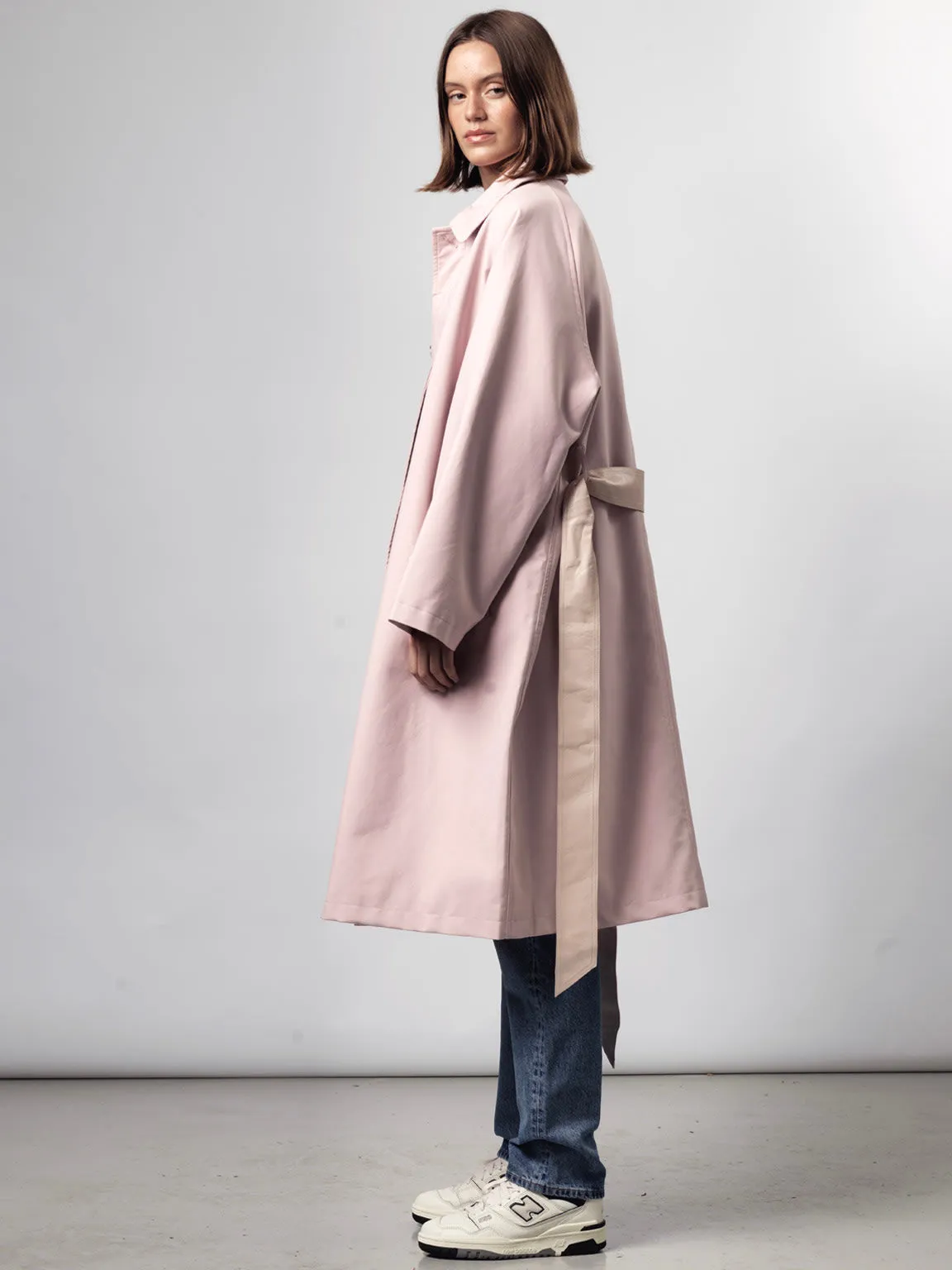 JOLENE CANVAS COAT - LIGHT PINK