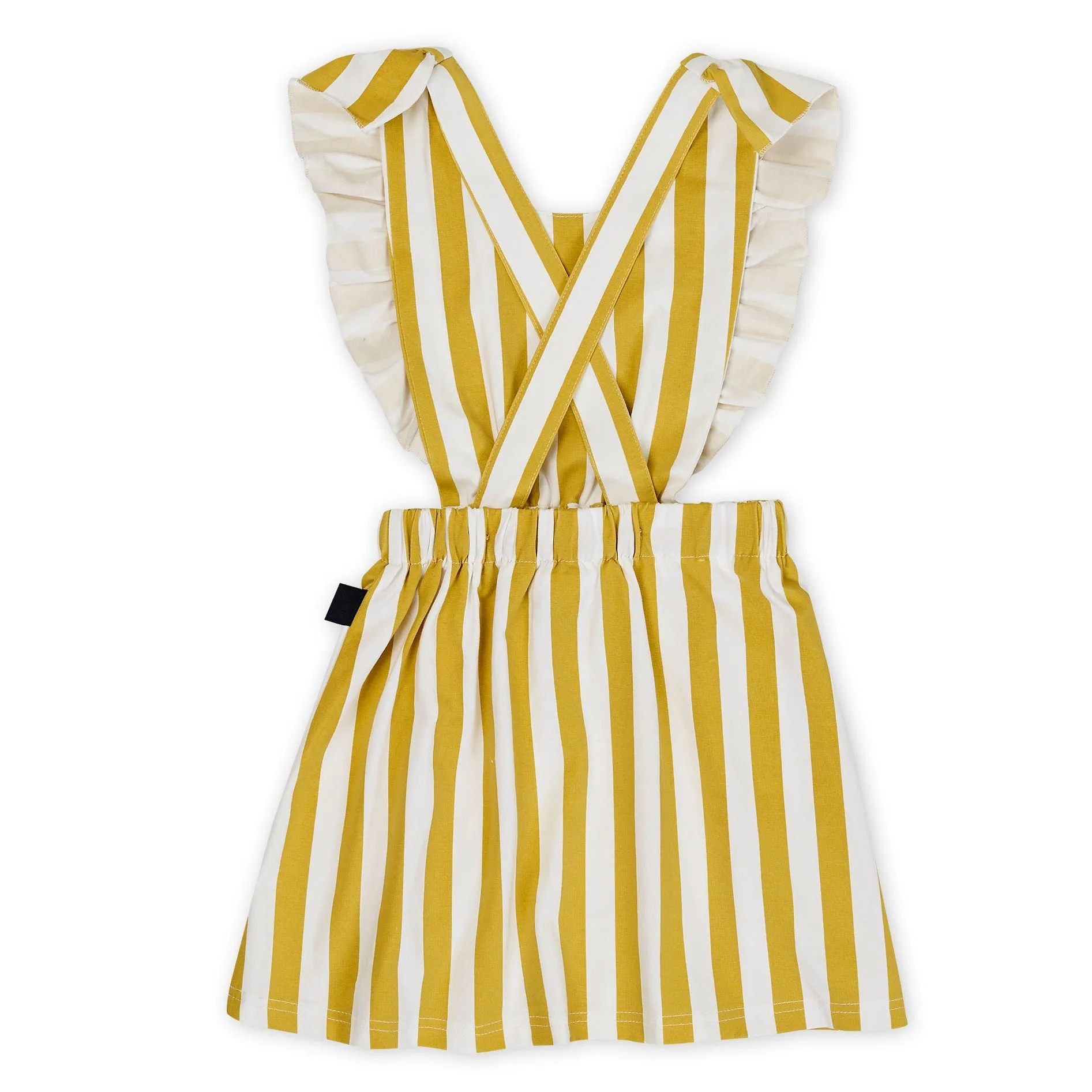 Kapow Pinafore Dress - Honeycomb Stripe