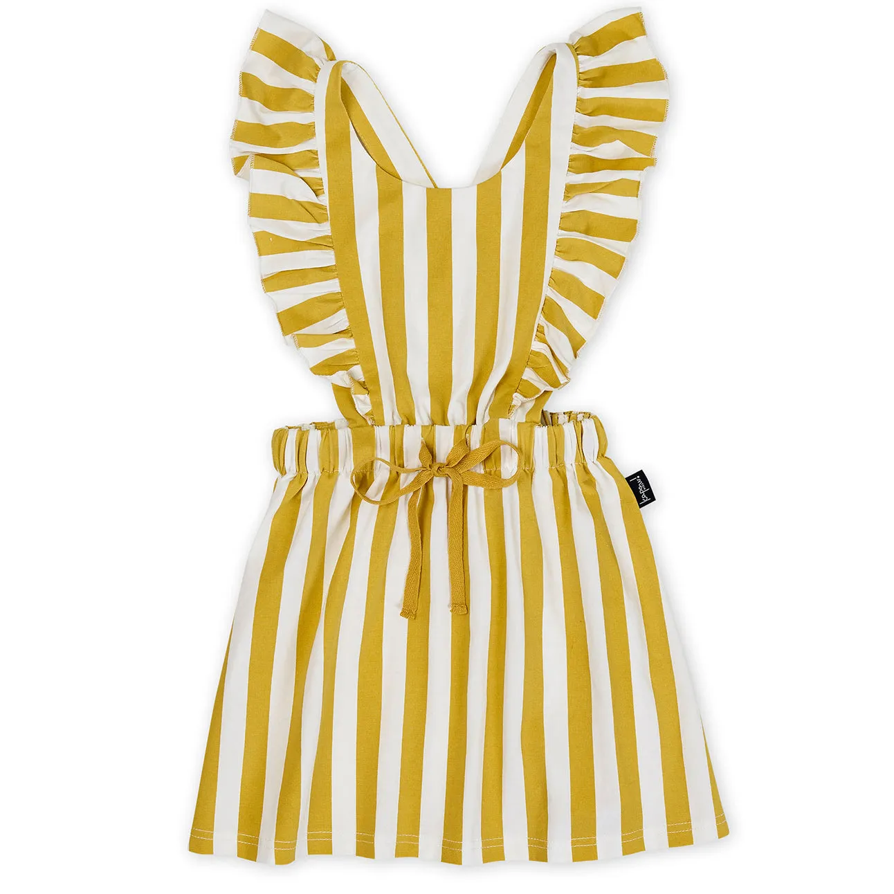 Kapow Pinafore Dress - Honeycomb Stripe