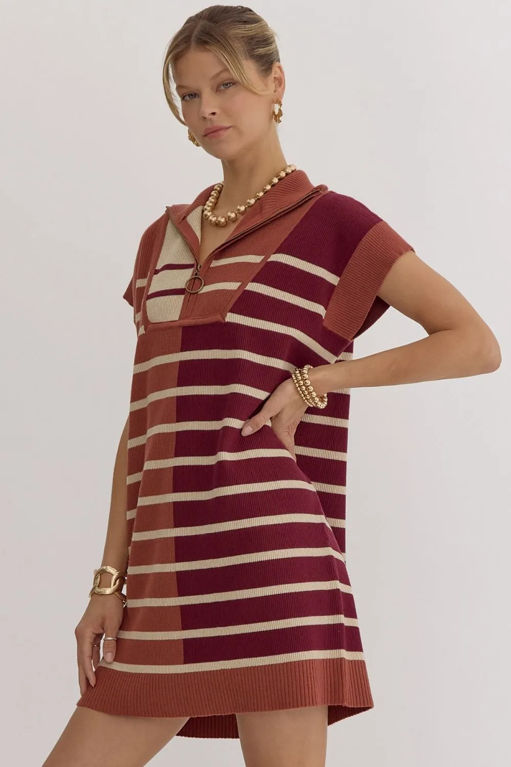 Large-Rosie Ribbed Knit Dress