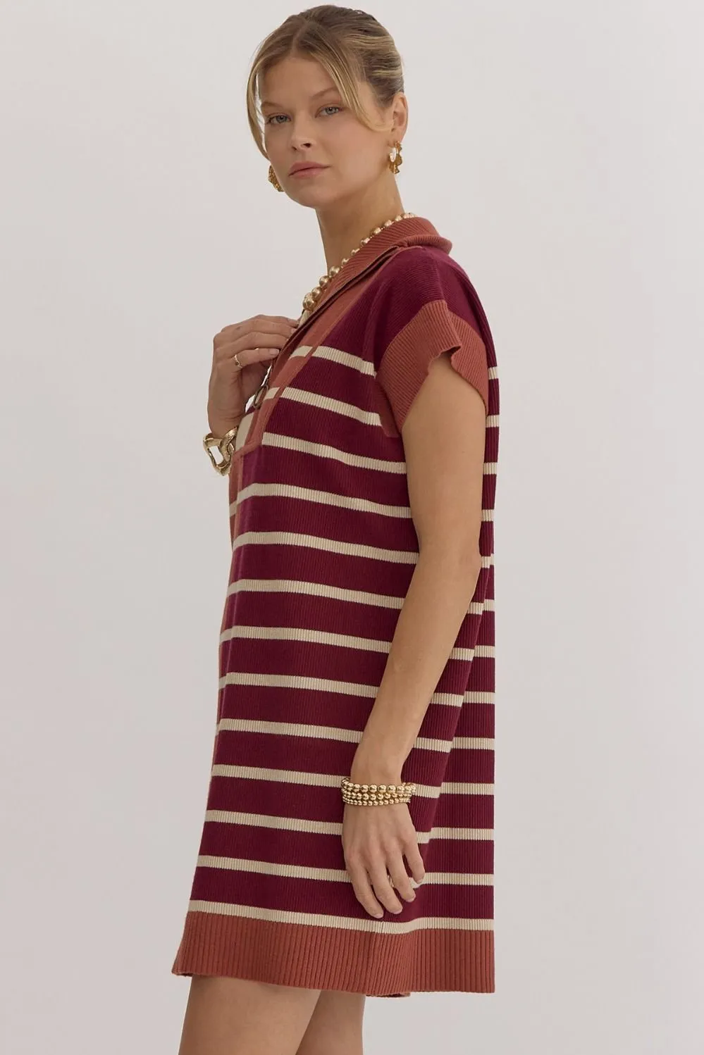 Large-Rosie Ribbed Knit Dress