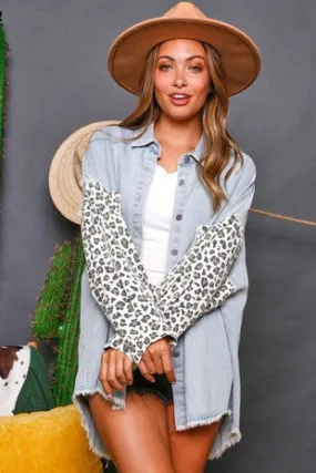 Lola Denim/Leopard Shacket