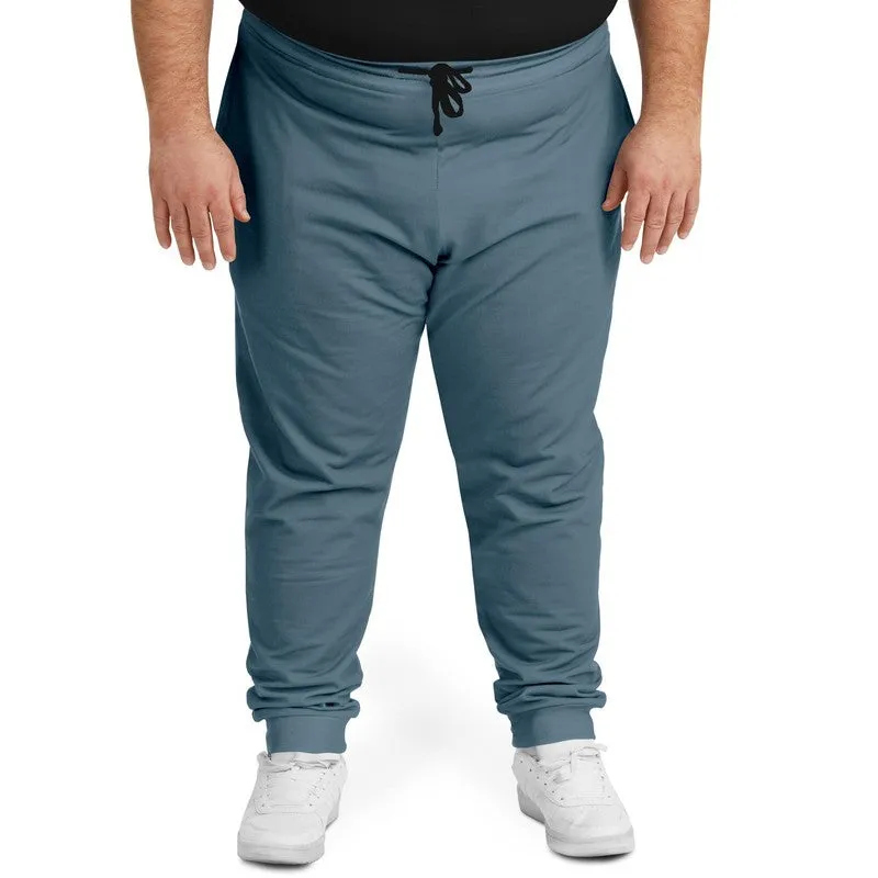 Medium Dark Cyan Joggers | Unisex | with PLUS sizes | Medium Dark Pale Pastel Cyan | C30M0Y0K60