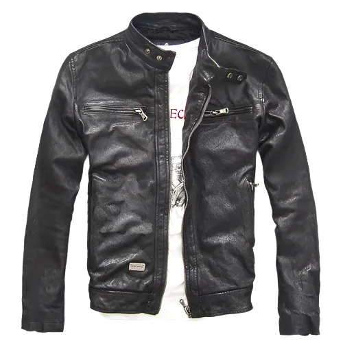Men's Genuine Goatskin Leather Jacket