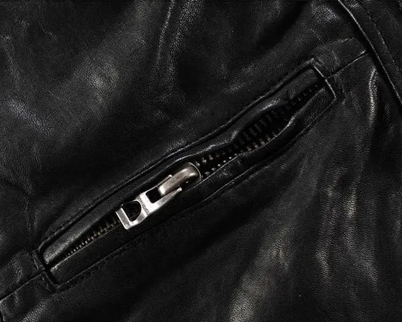 Men's Genuine Goatskin Leather Jacket