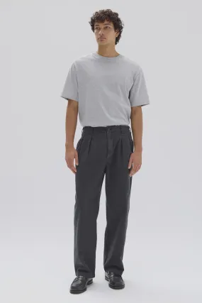 Miles Pleated Chino Washed Black