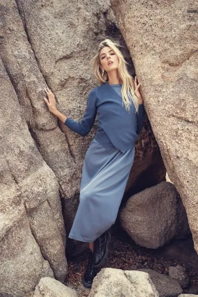 Modivea Blue Slip Dress & Wrap Sweater