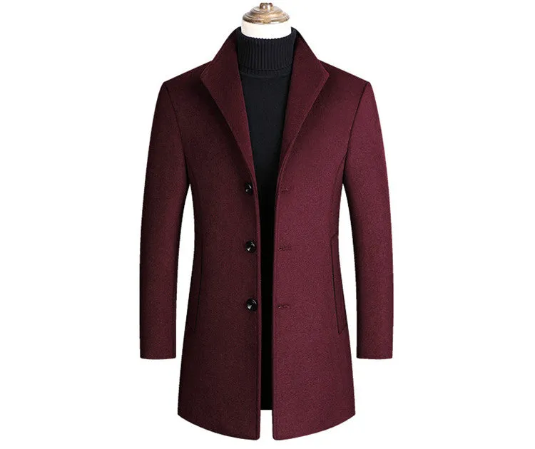 Mountainskin Men Wool Blends Coats Autumn Winter