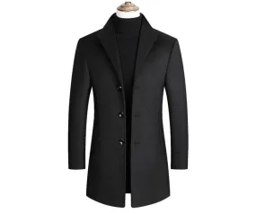 Mountainskin Men Wool Blends Coats Autumn Winter