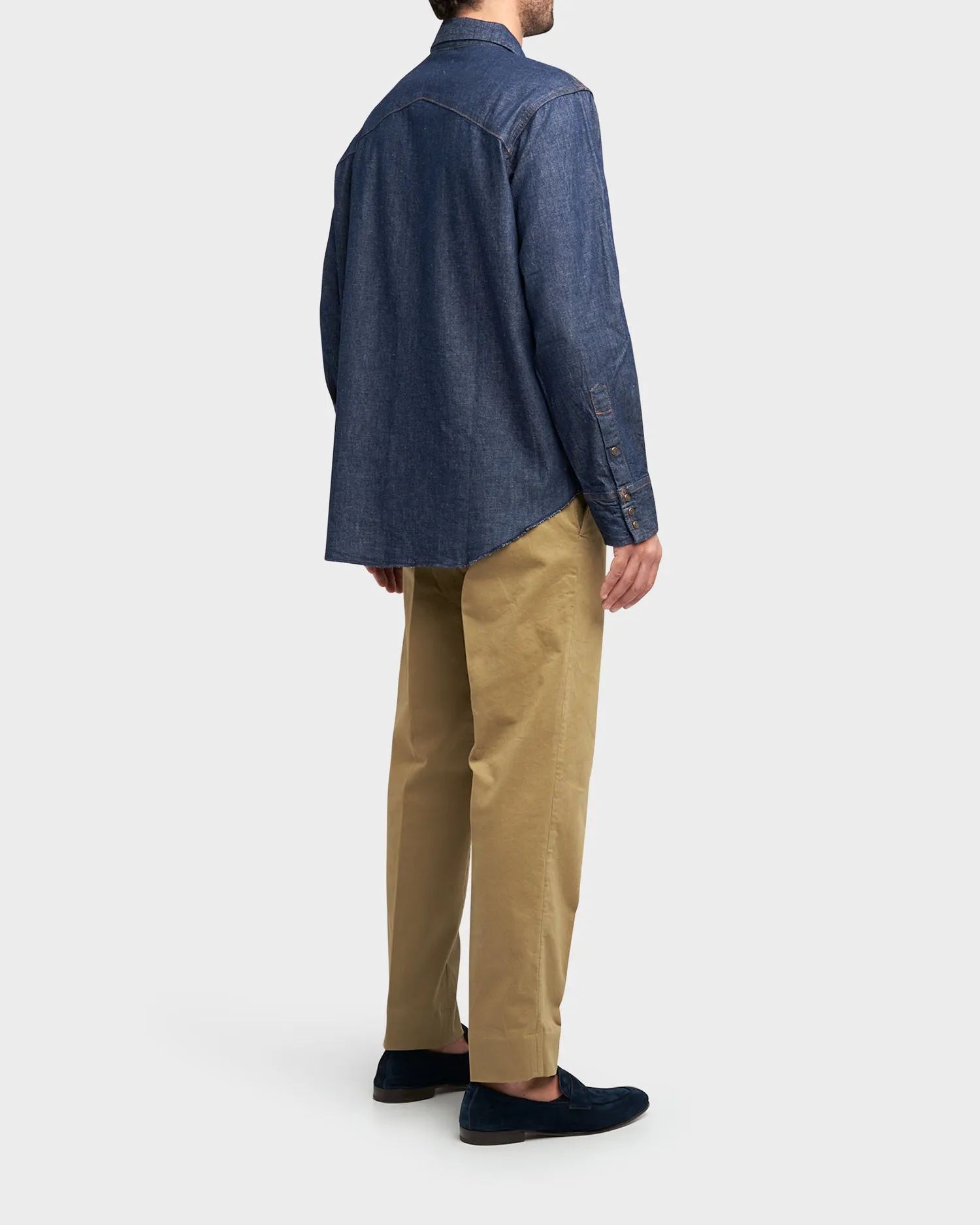 Olive Cotton Chinos