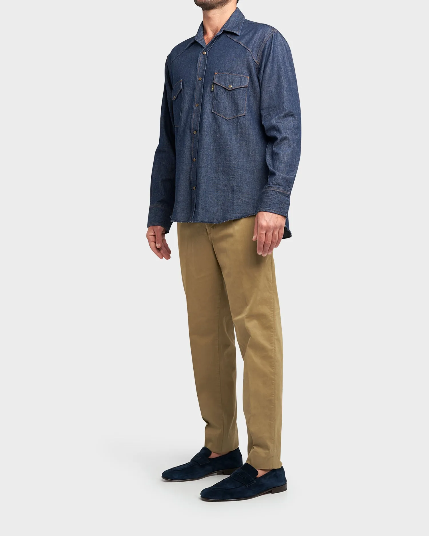 Olive Cotton Chinos