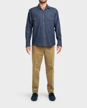 Olive Cotton Chinos