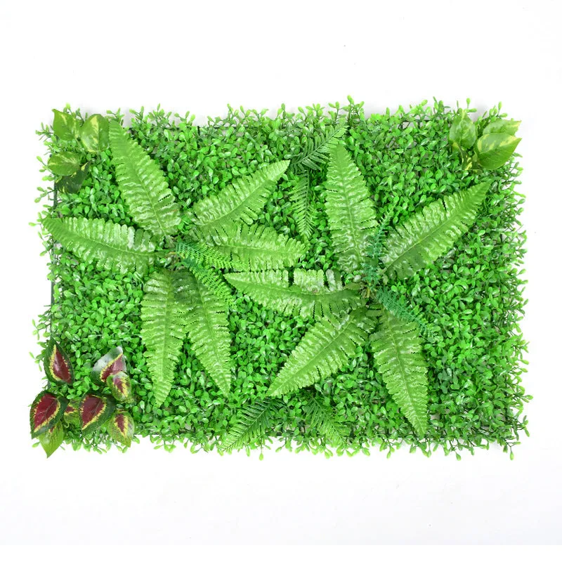 Plastic Imitate Leaves Lawn Simulation Plant Wall Decorative Background Lawn Milanjia Accessories Plant Wall
