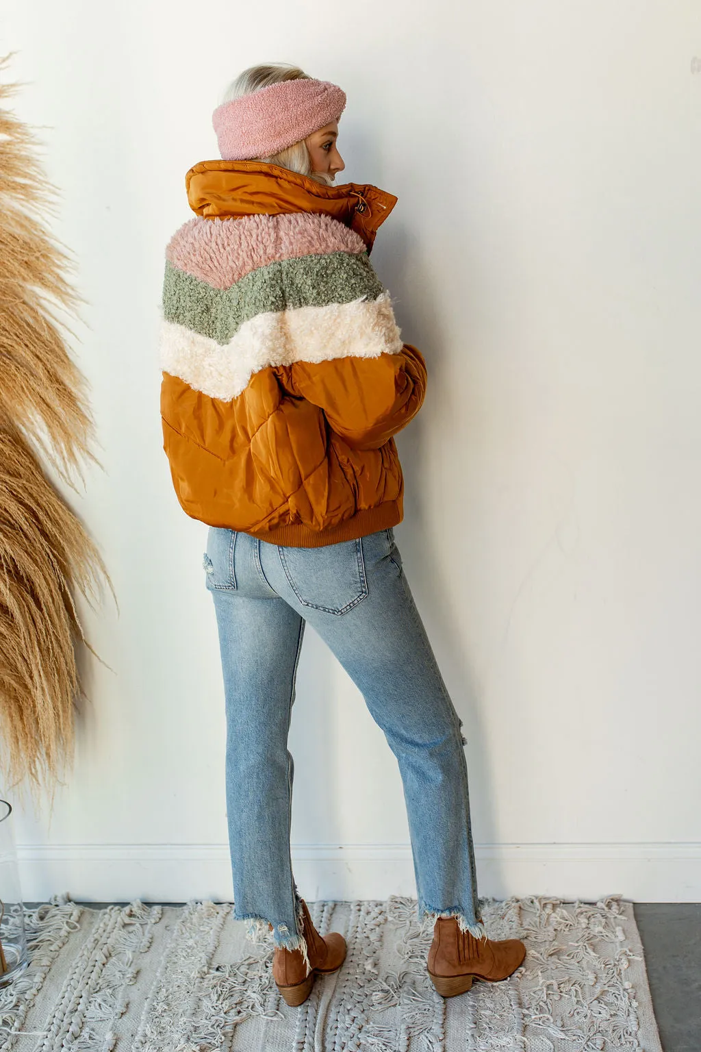 puffer sherpa jacket