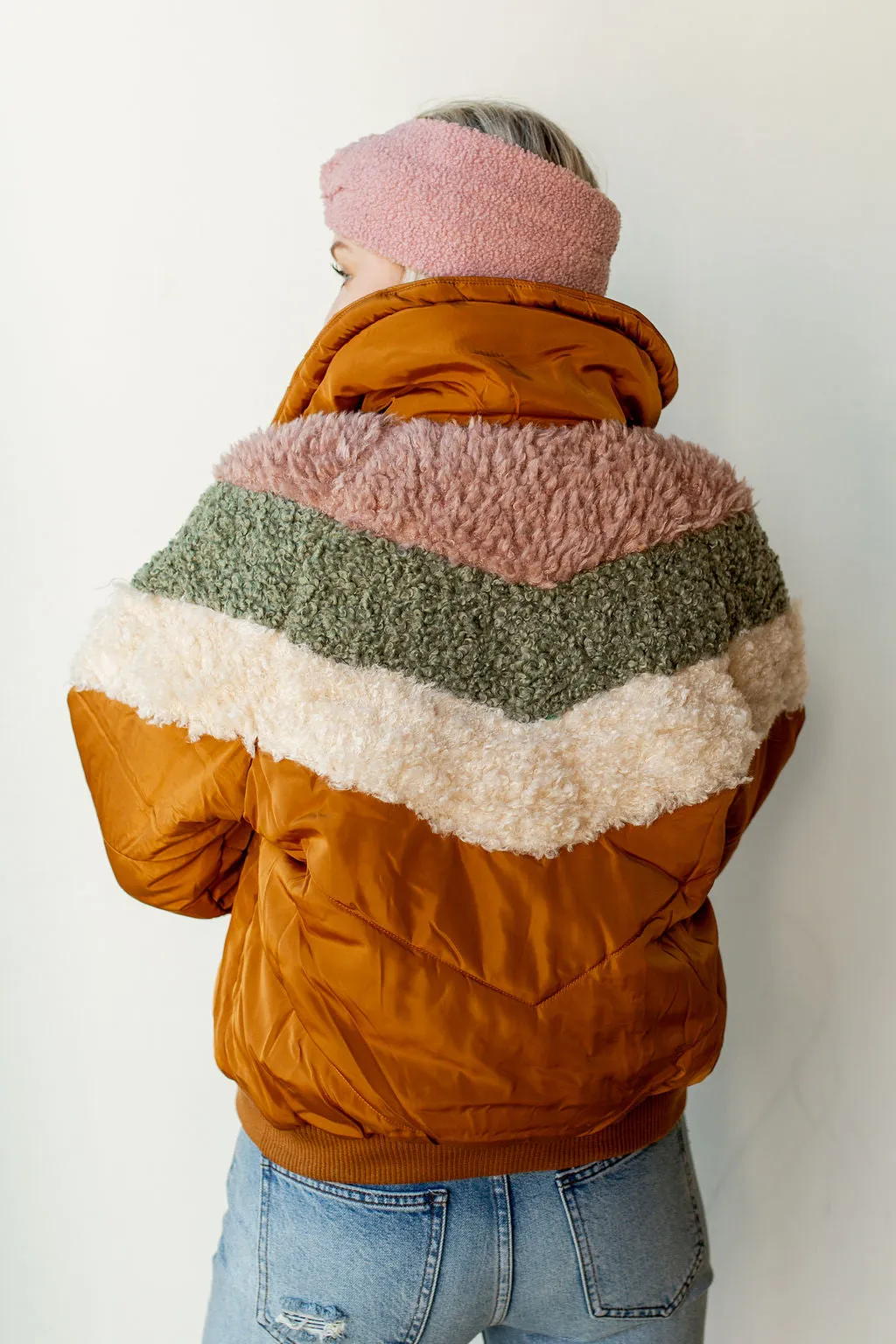 puffer sherpa jacket
