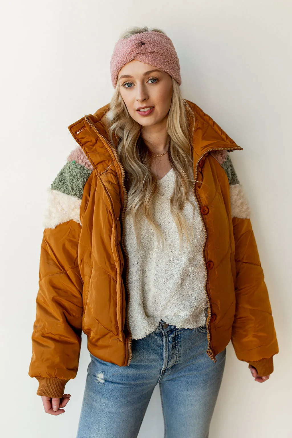 puffer sherpa jacket