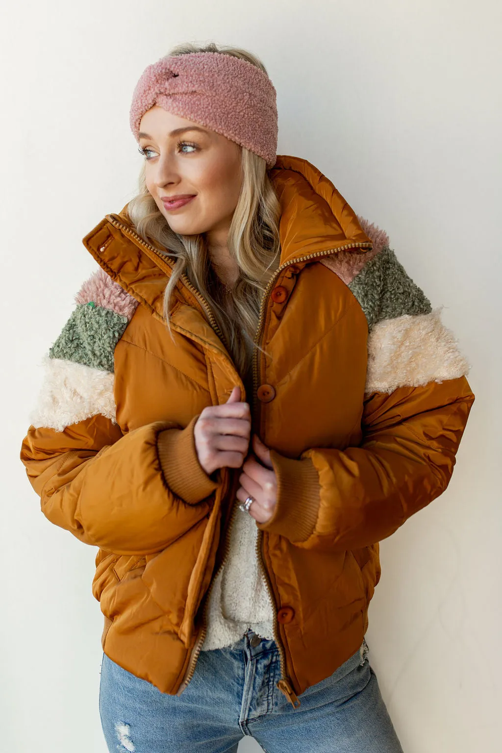 puffer sherpa jacket