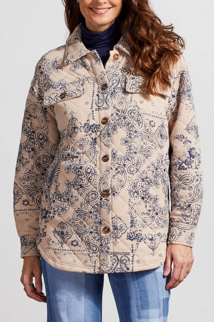 Quilted Printed Shacket