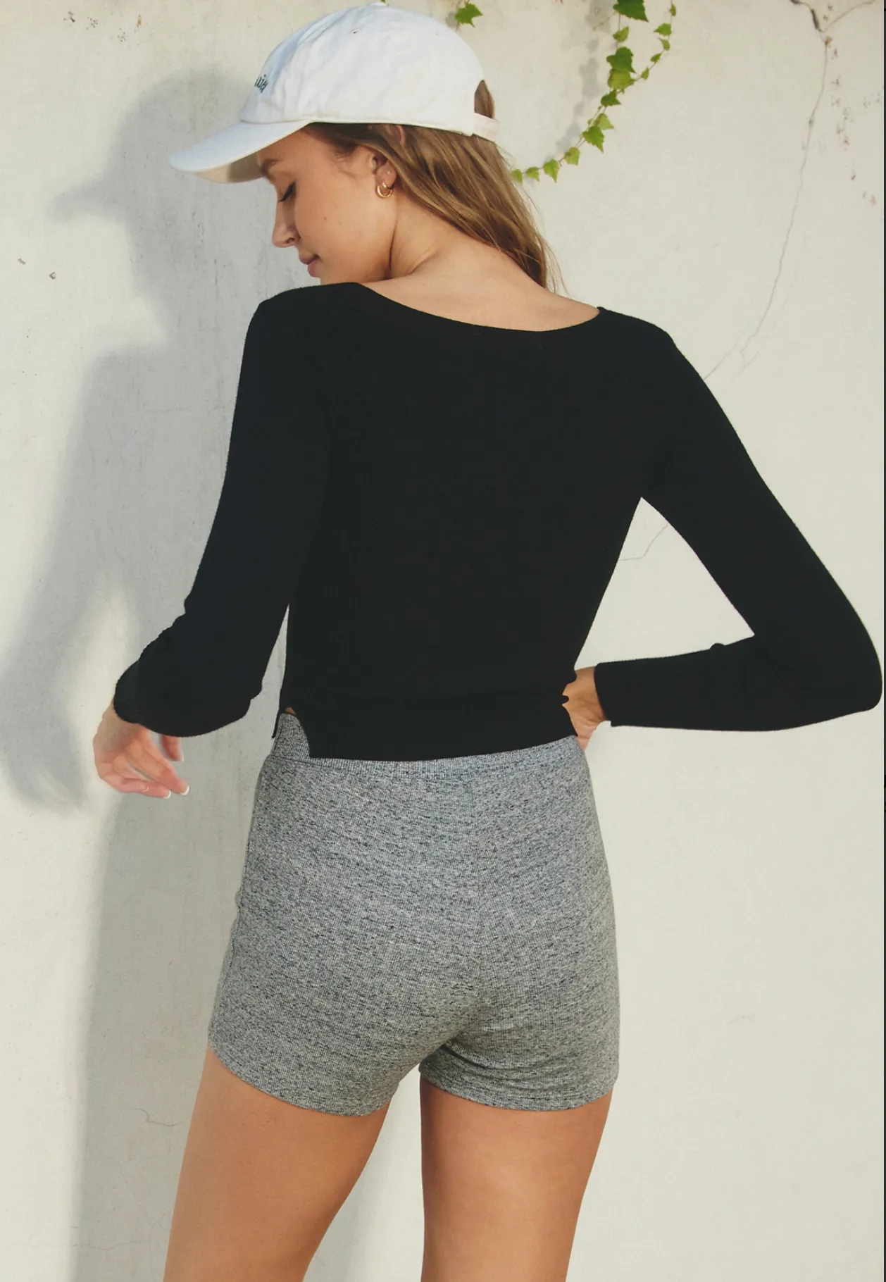 Ribbed Knit Cropped Top