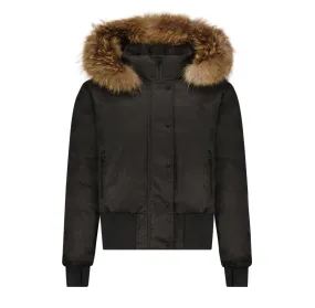 Scotch Bonnet Black Teen Canvas Bomber
