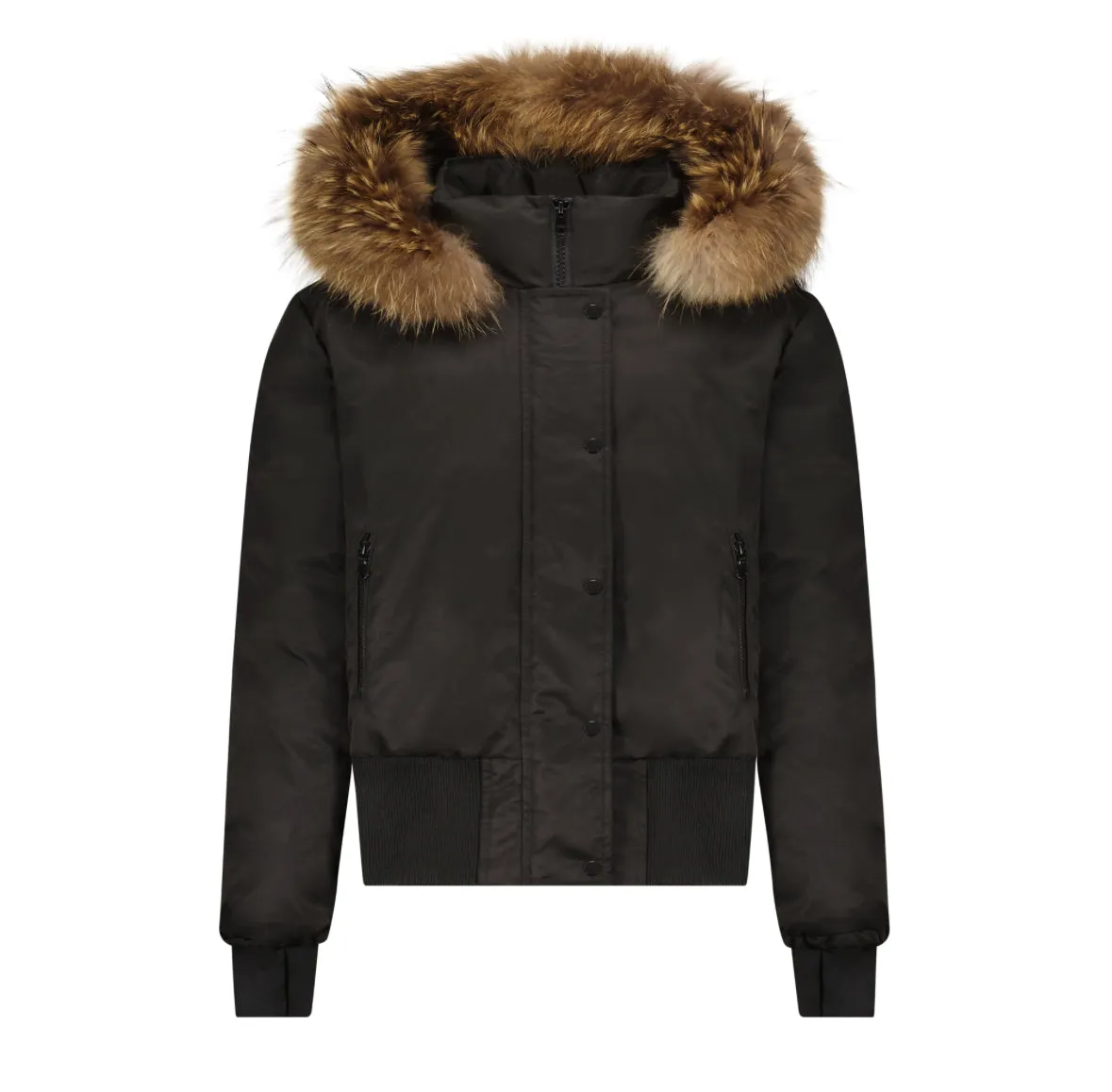 Scotch Bonnet Black Teen Canvas Bomber