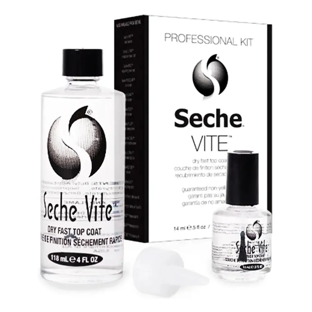 Seche Vite Top Coat Refill Kit 4oz & 0.5oz #83040