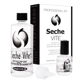 Seche Vite Top Coat Refill Kit 4oz & 0.5oz #83040