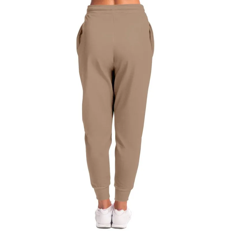 Shaded Pale Pastel Orange Brown Joggers | Unisex | with PLUS sizes | C0M22Y30K30