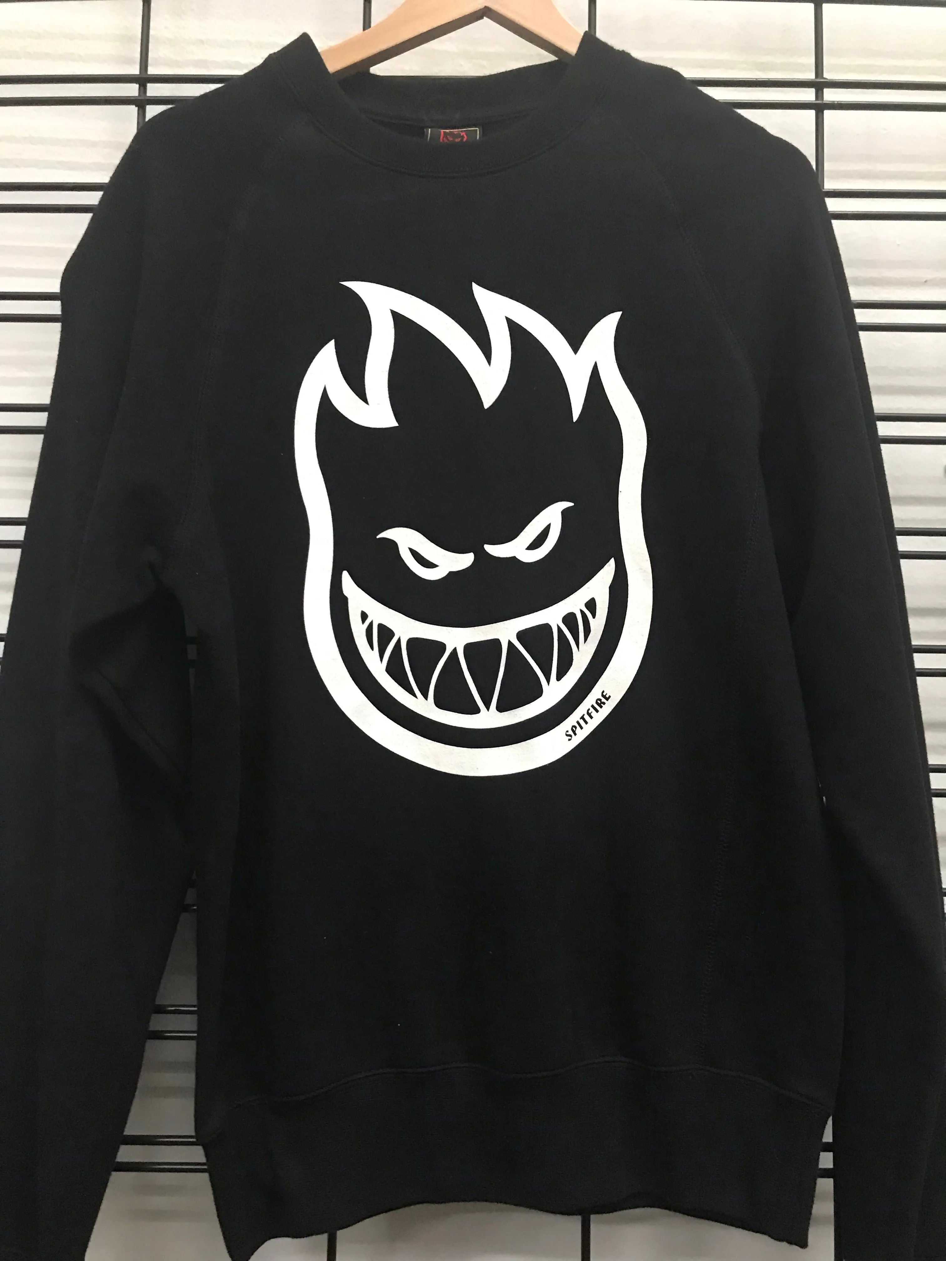 Spitfire Flame Logo Men's Black Jumper
