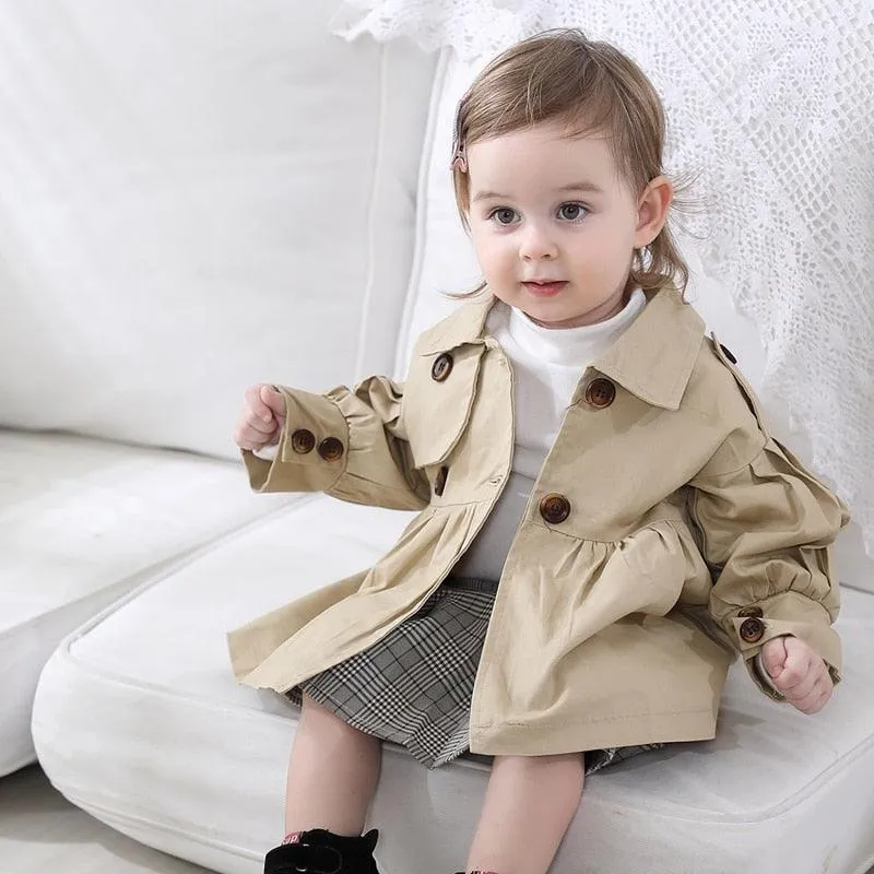Trench coat/jacket with belt for babies
