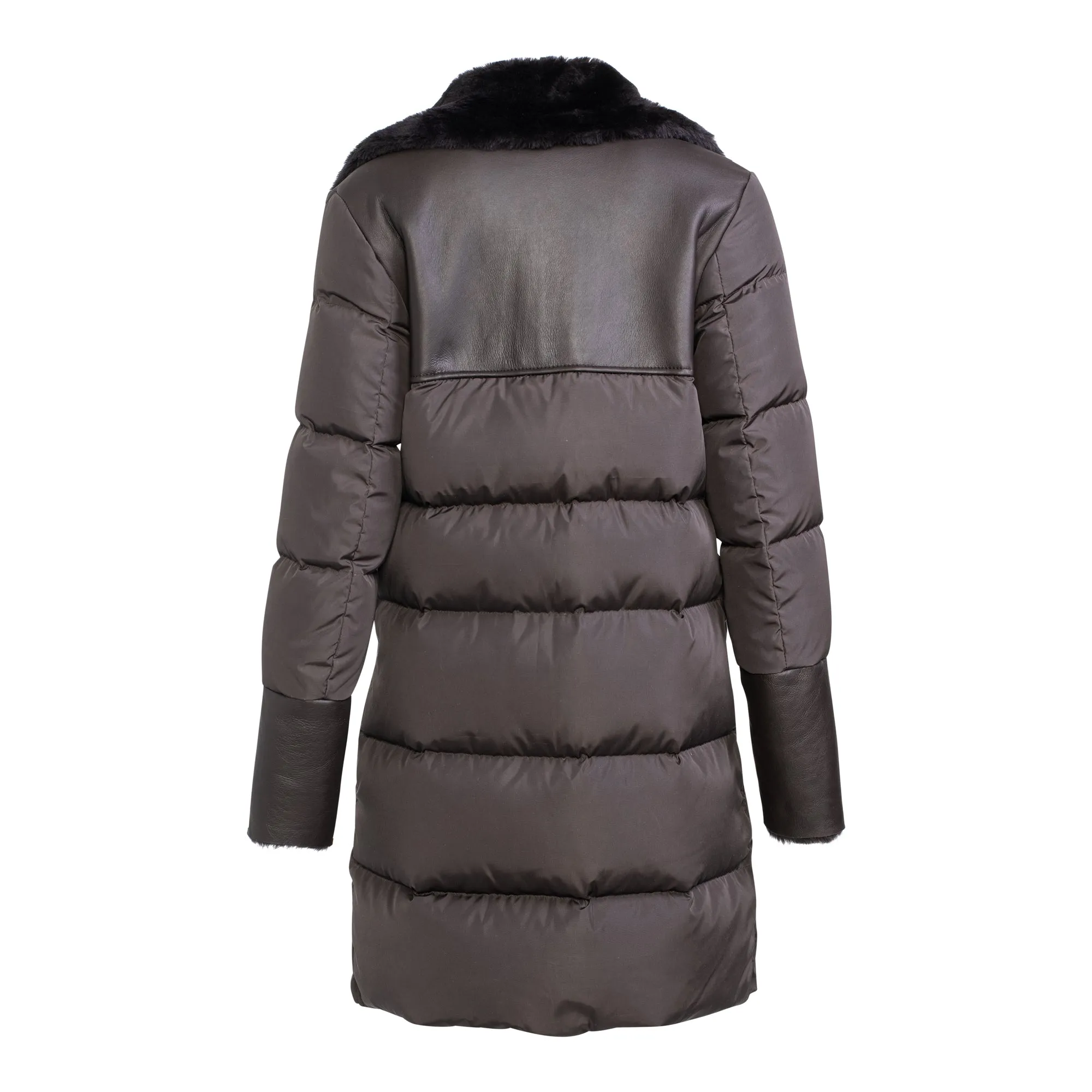 Ultimate Shearling and Down puffer coat