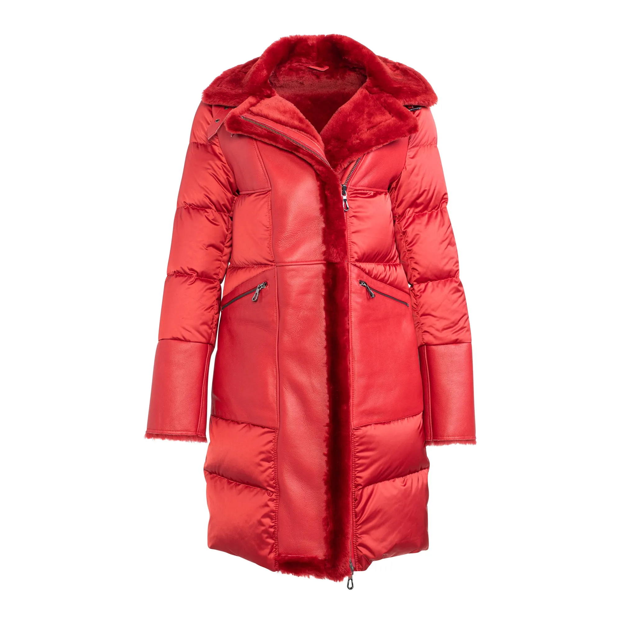 Ultimate Shearling and Down puffer coat