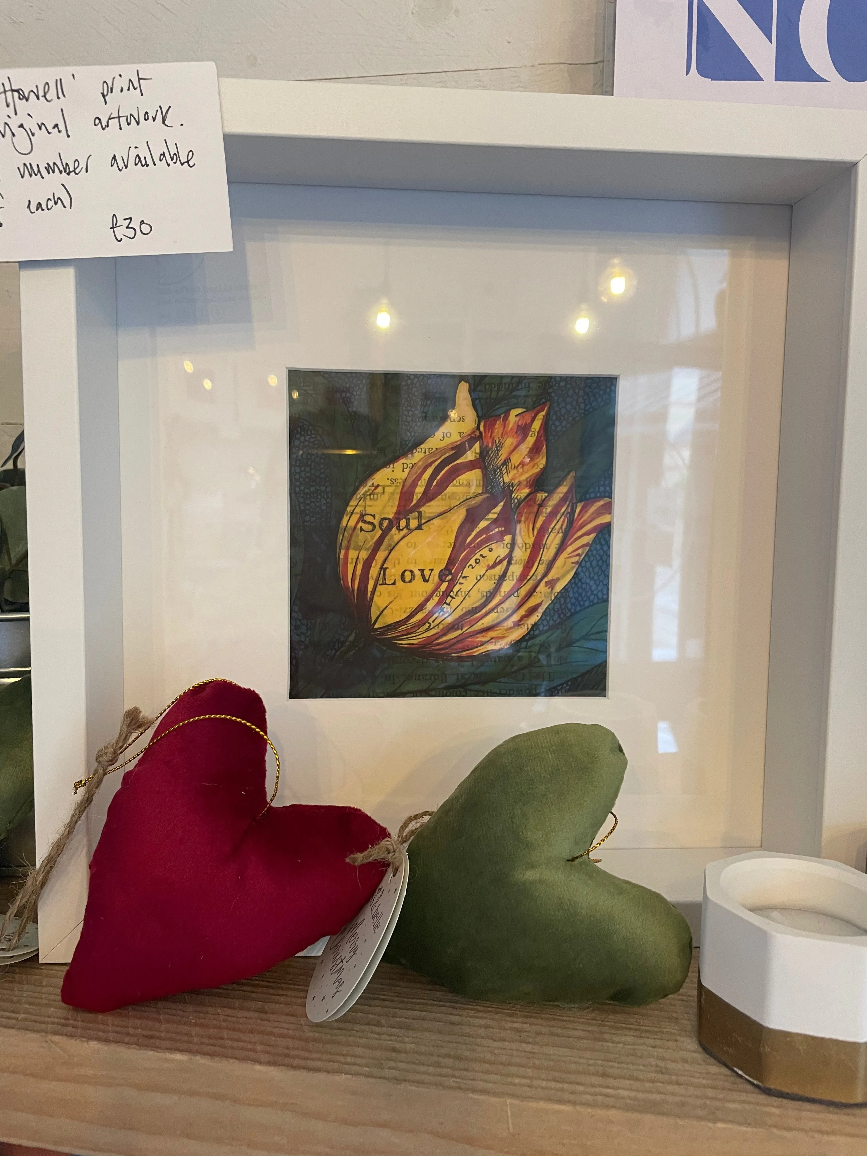 Velvet Heart Hanging Decoration