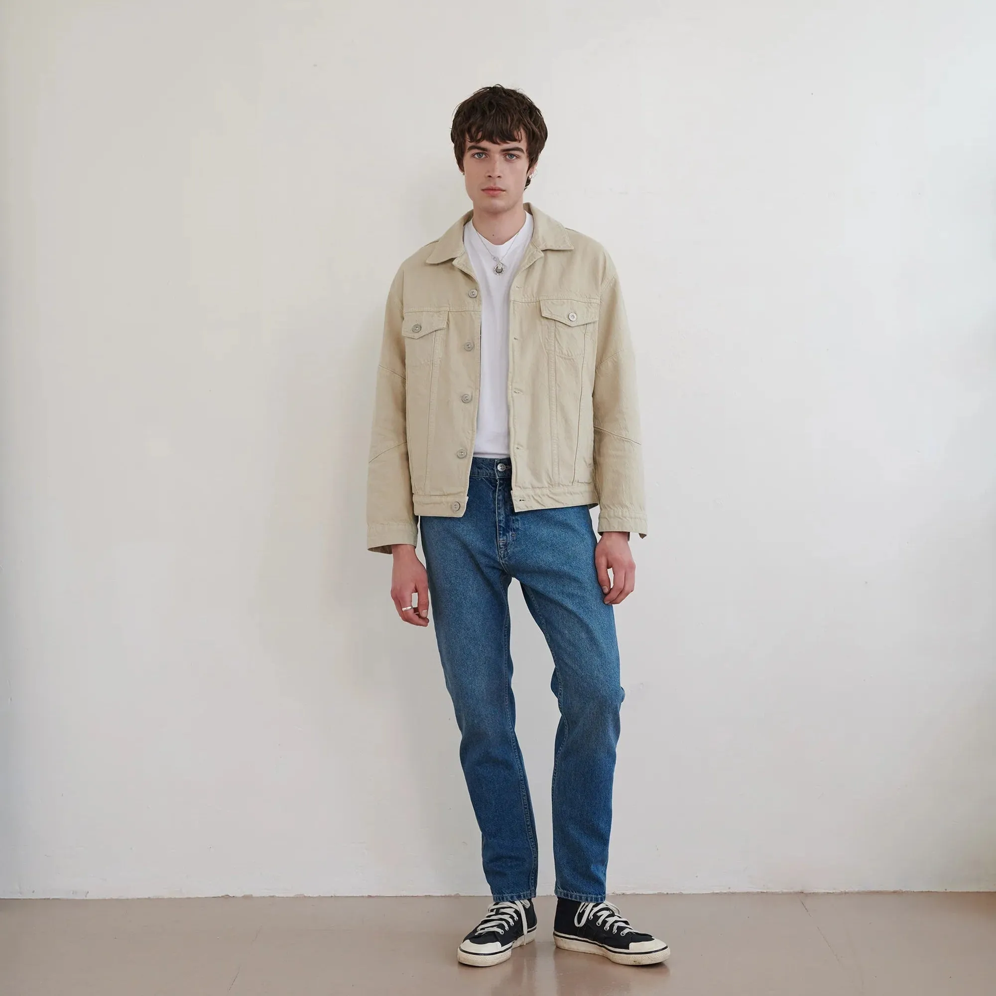 WALTER - Revere Denim Jacket - Stone