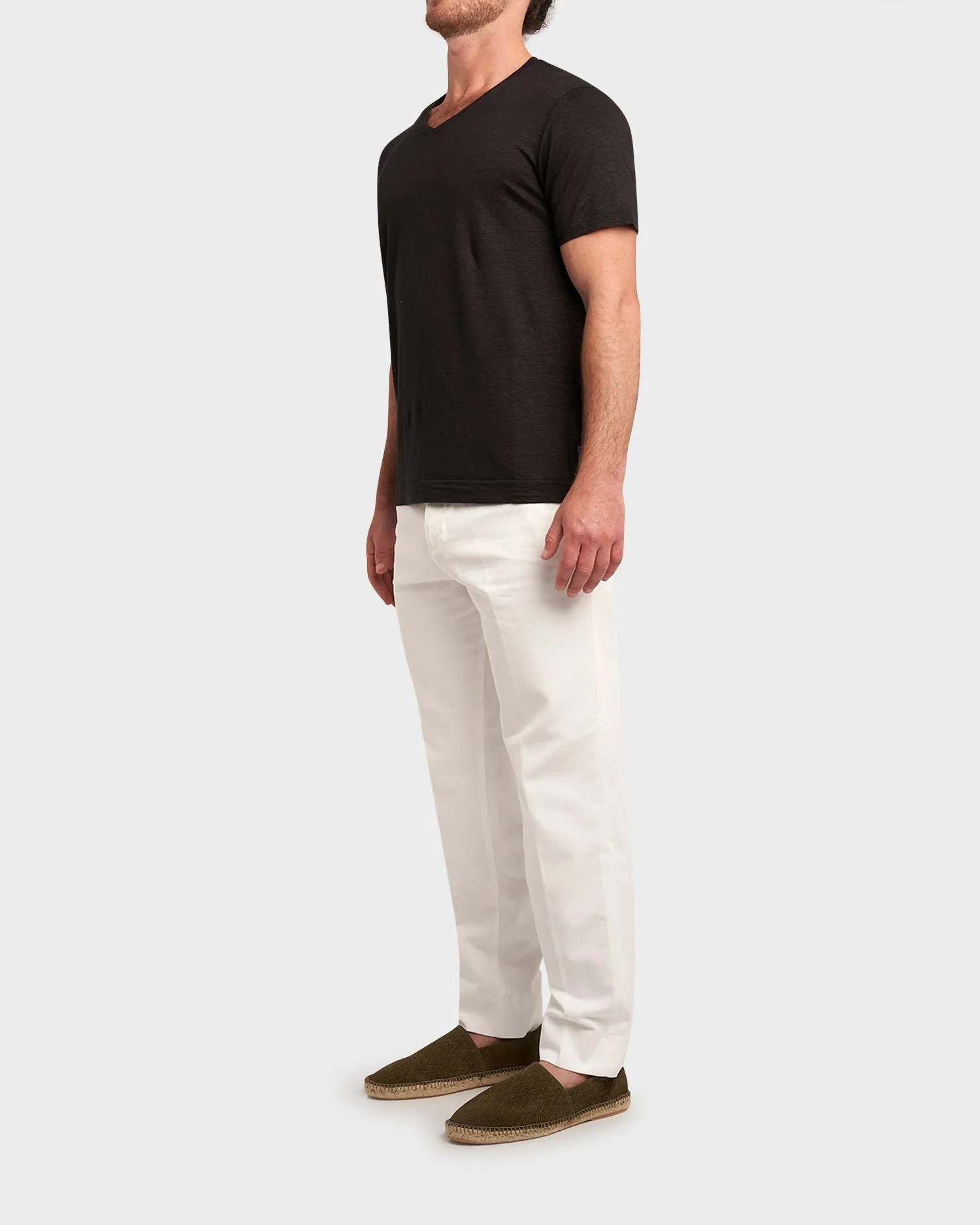 White Cotton Chinos